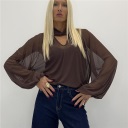 maglia due pezzi trasparente tulle